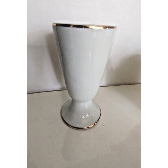 Limoges France Victorian Courting Couple Goblet/Vase 5 1/4" Tall - Picture 5 of 9